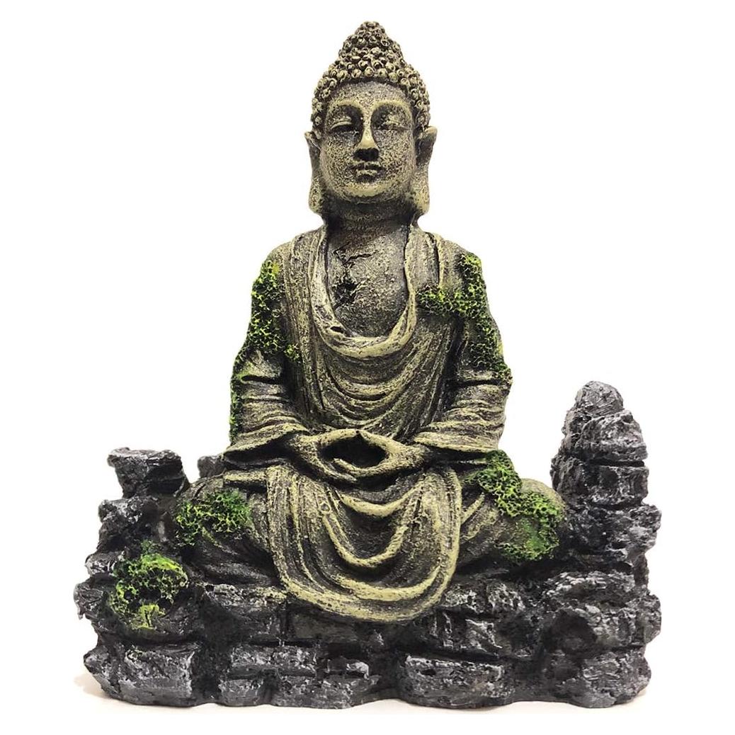 Estatua de Buda para Acuario SLOCME - Resina 14.2x7.1x17.5cm