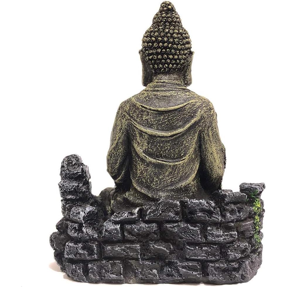 Estatua de Buda para Acuario SLOCME - Resina 14.2x7.1x17.5cm