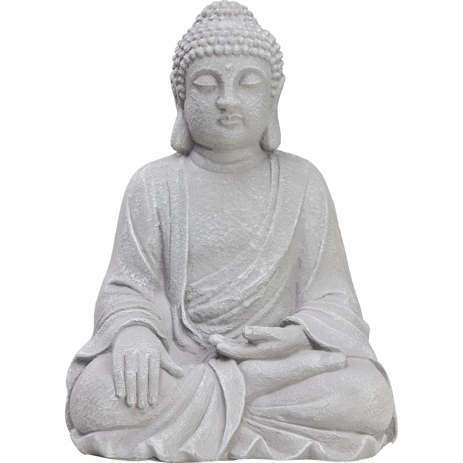 Estatua de Buda TOETOL 50.8 cm Decoración Zen Jardín Exterior