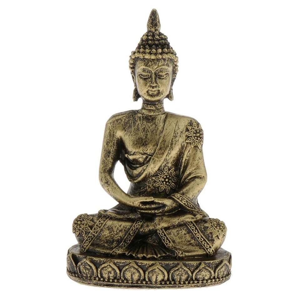 Estatua de Buda Tailandés Pequeña Acxico 7x5x11 cm Arenisca