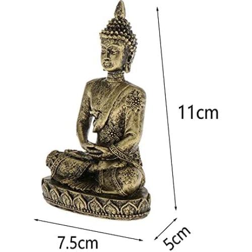 Estatua de Buda Tailandés Pequeña Acxico 7x5x11 cm Arenisca