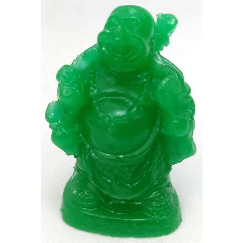 Set de 6 Estatuas de Buda Riendo JapanBargain 5.08 cm Verde Jade