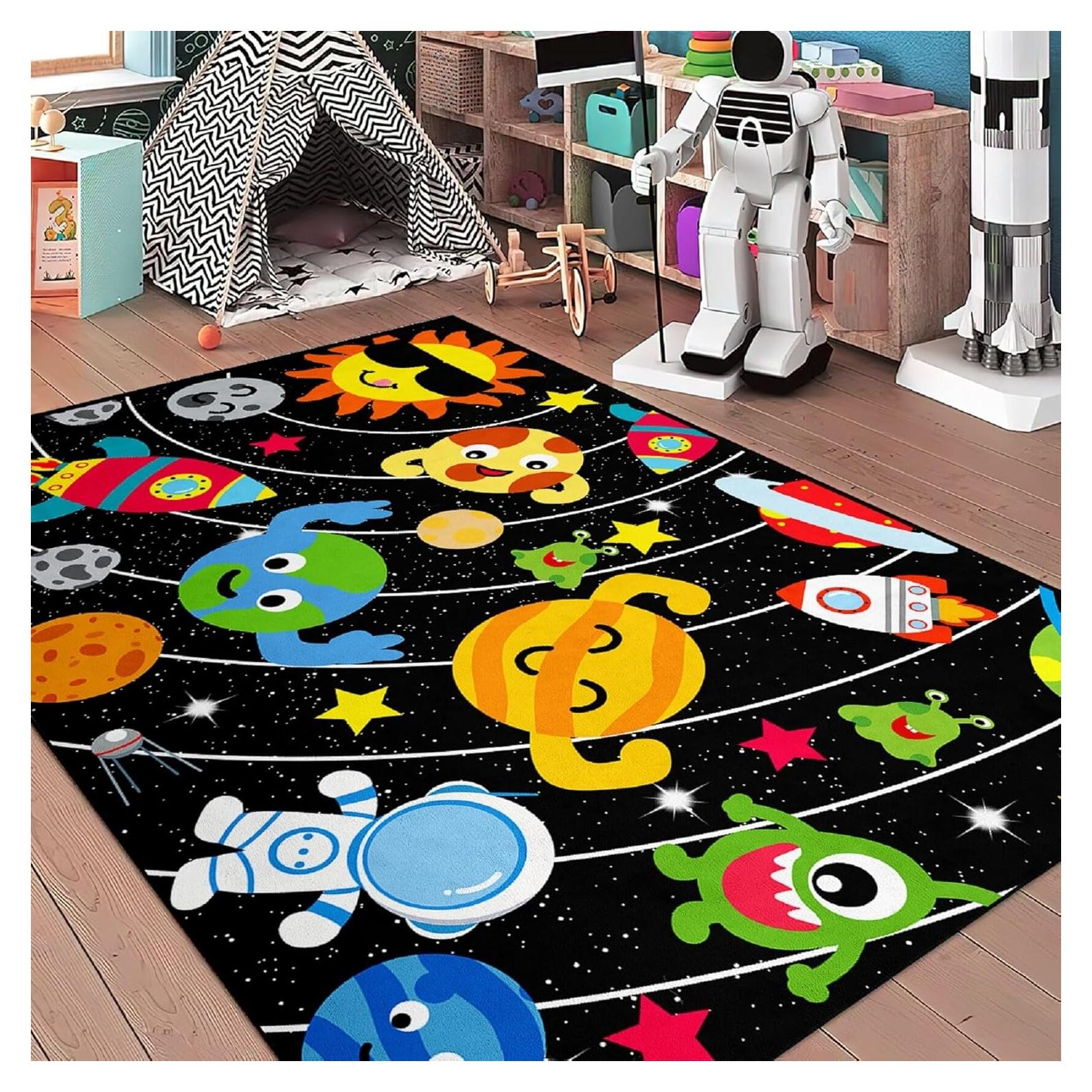 Alfombra Espacial Jiospet 122x152 cm para Niños