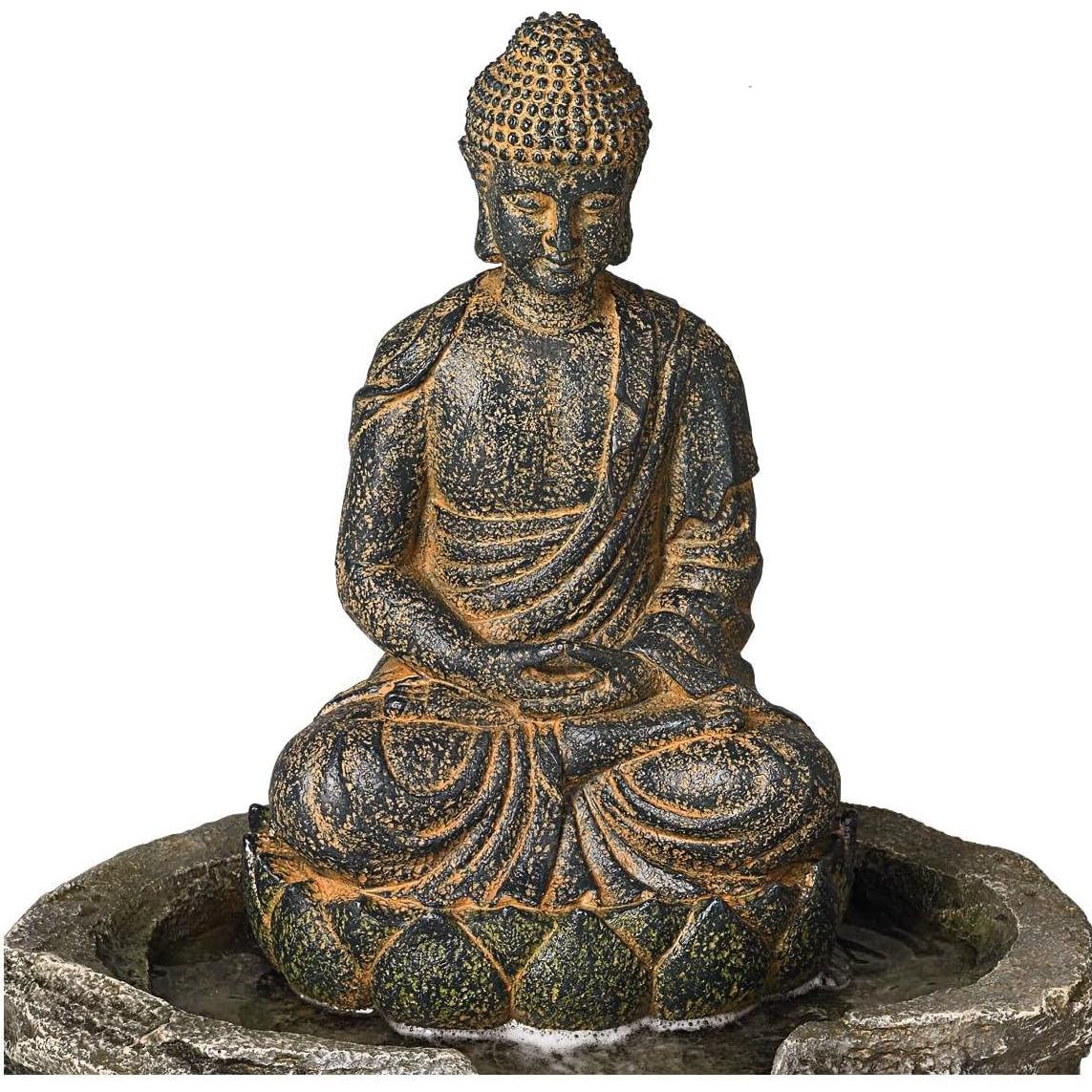 Fuente de Agua Zen Buda Sentado 53 cm John Timberland