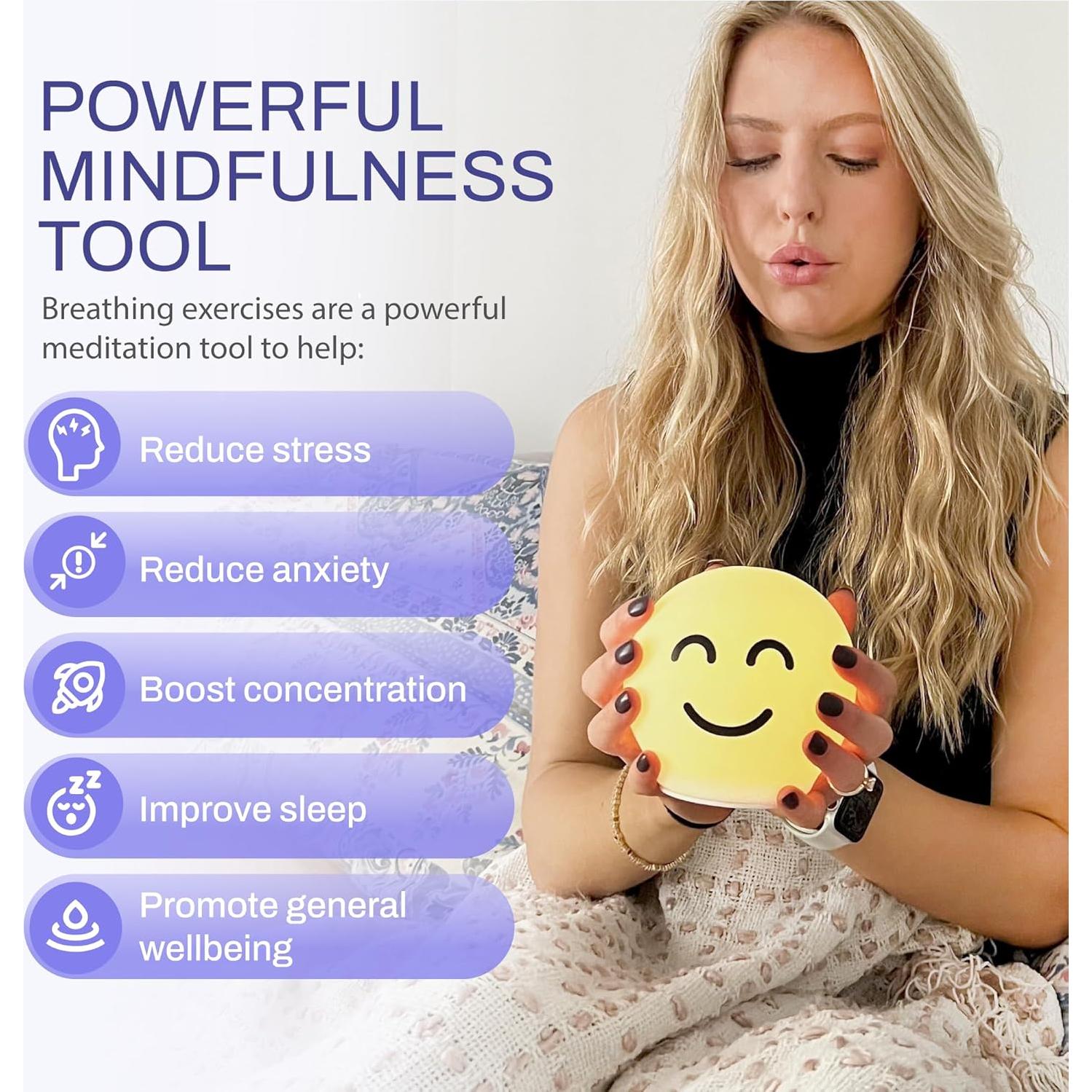 ZenGlow Ball - Herramienta de Ejercicio de Respiración Guiada