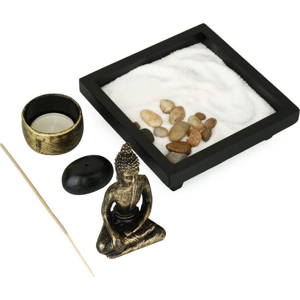 Jardín Zen Buda Jessie con Soporte de Vela y Incienso