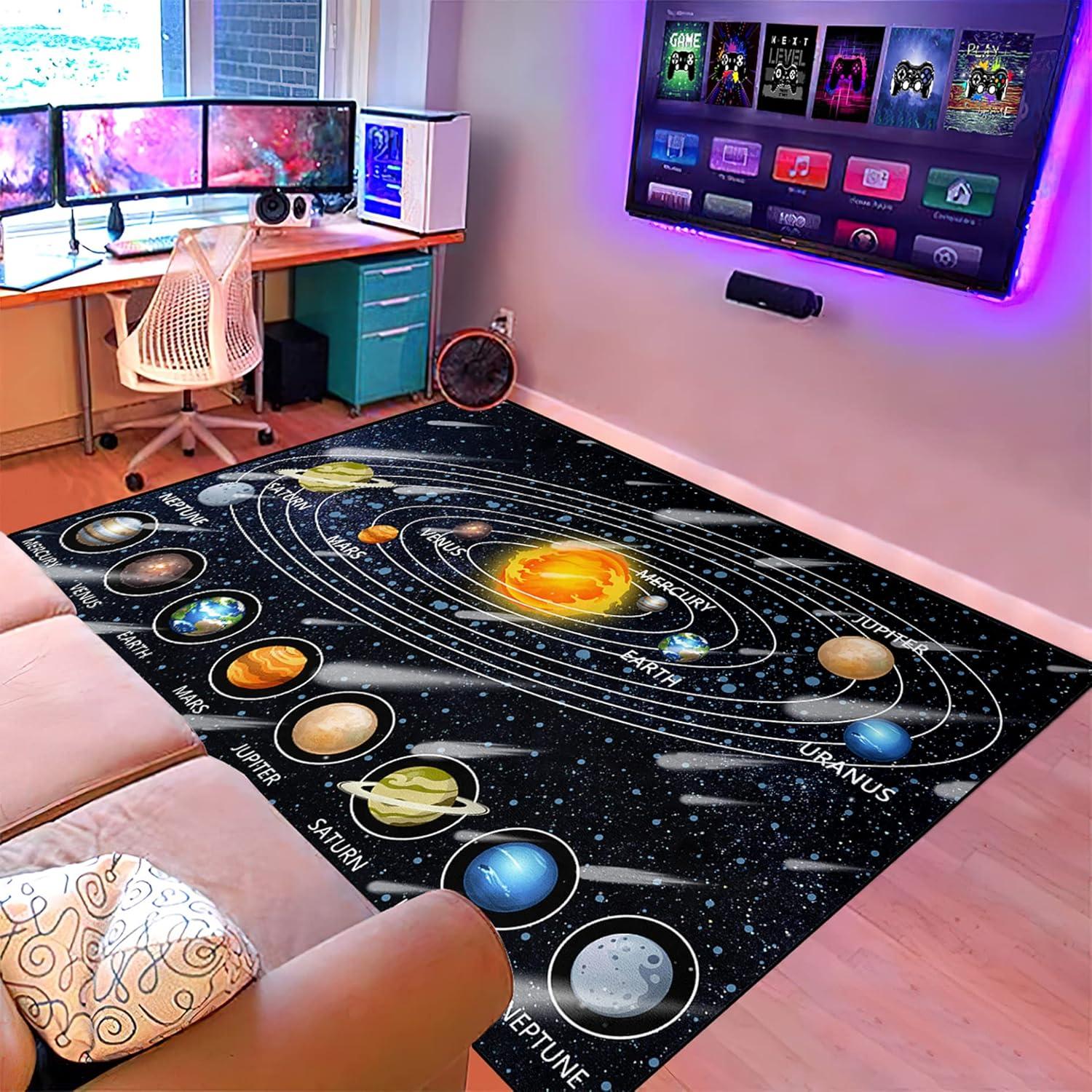 Alfombra Espacial Jiospet 76x122 cm para Niños