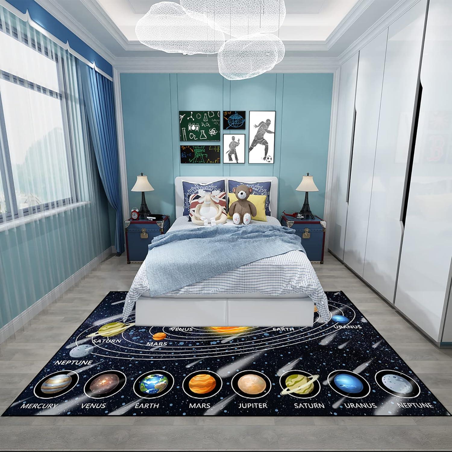 Alfombra Espacial Jiospet 76x122 cm para Niños