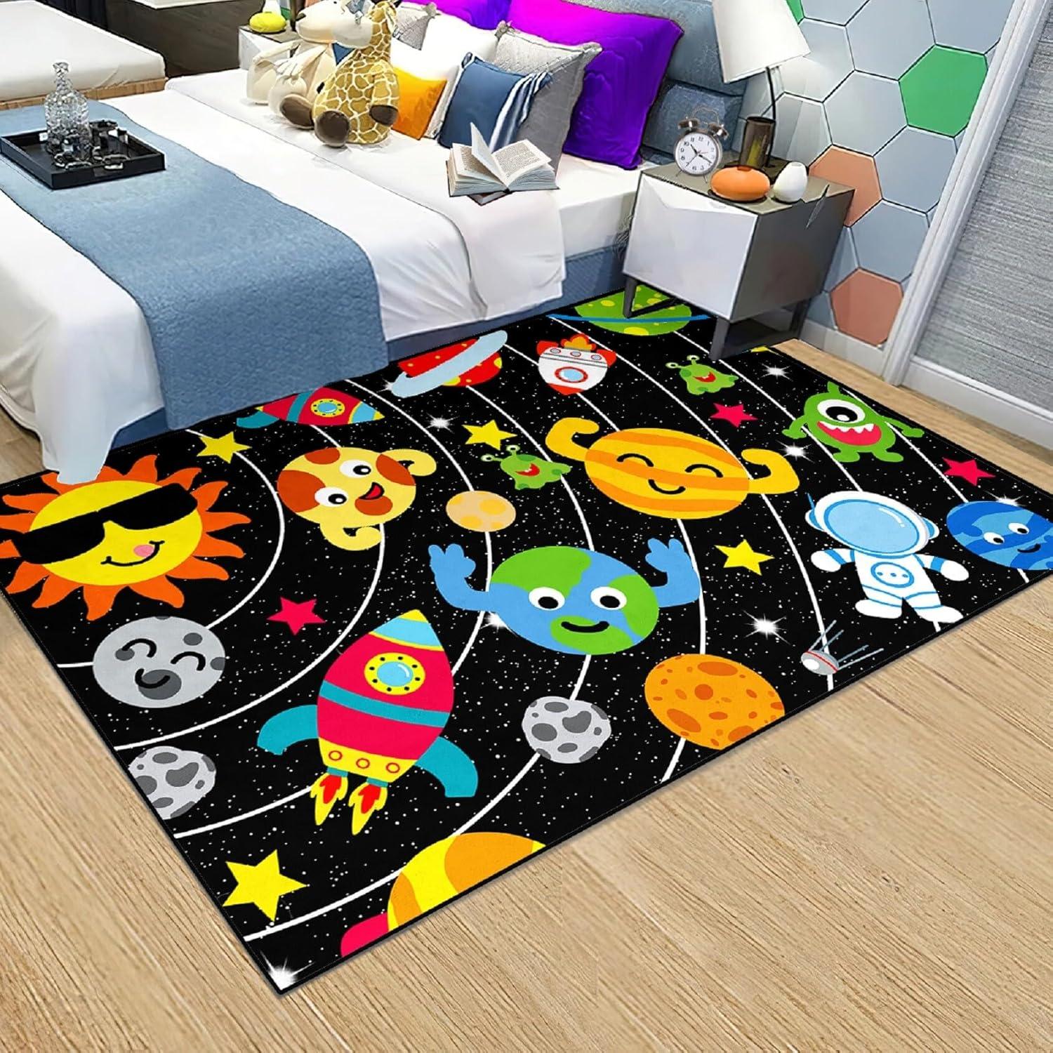 Alfombra Espacial Jiospet 91x122 cm para Niños