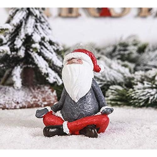 Gnomo de Navidad Meditativo KiaoTime 8.9 cm Resina Decorativo