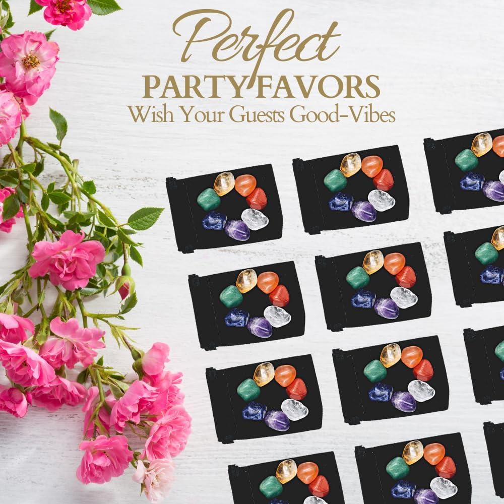 Kit de Cristales Sanadores ZATNY - 7 Piedras Chakra con E-book