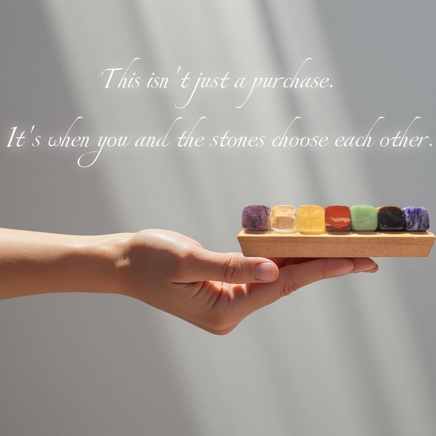 Conjunto de Cristales Naturales AGG - 7 Piedras Chakra 240g