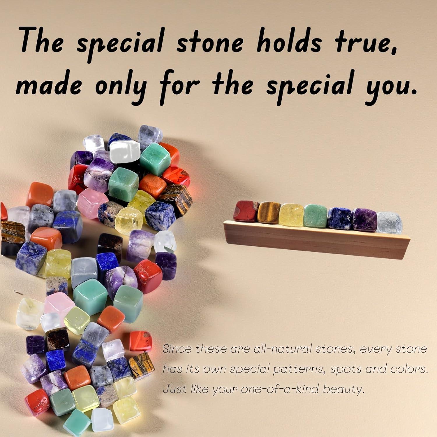 Conjunto de Cristales Naturales AGG - 7 Piedras Chakra 240g