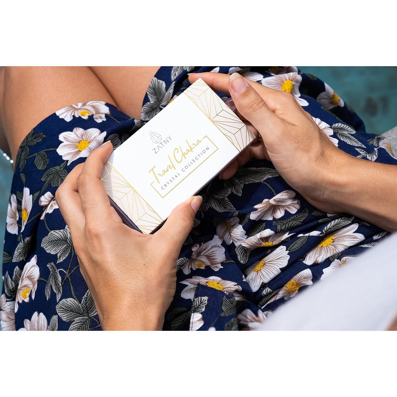 Colección de Cristales de Chakra ZATNY - 7 Piedras Tumbled