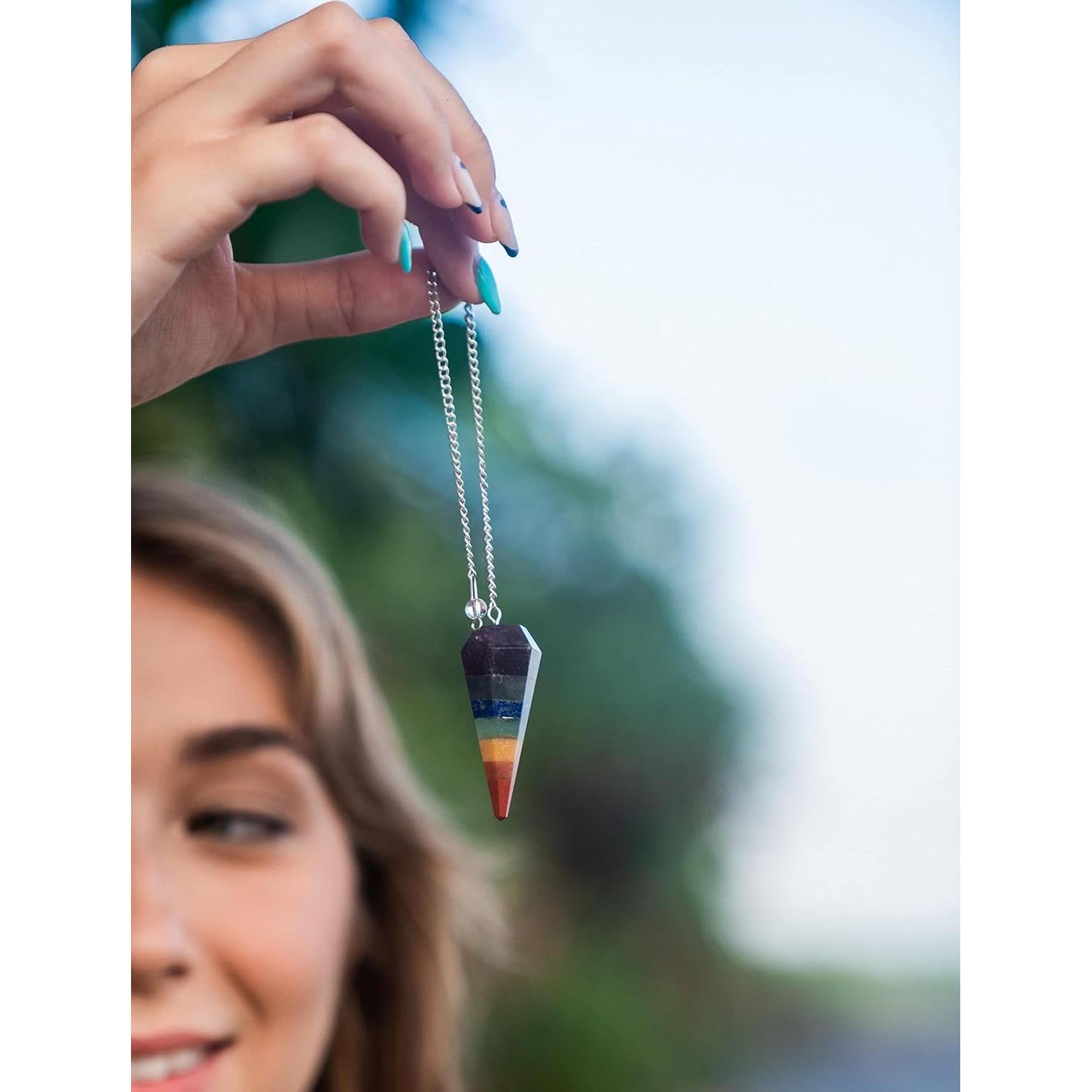 Colección de Cristales de Chakra ZATNY - 7 Piedras Tumbled