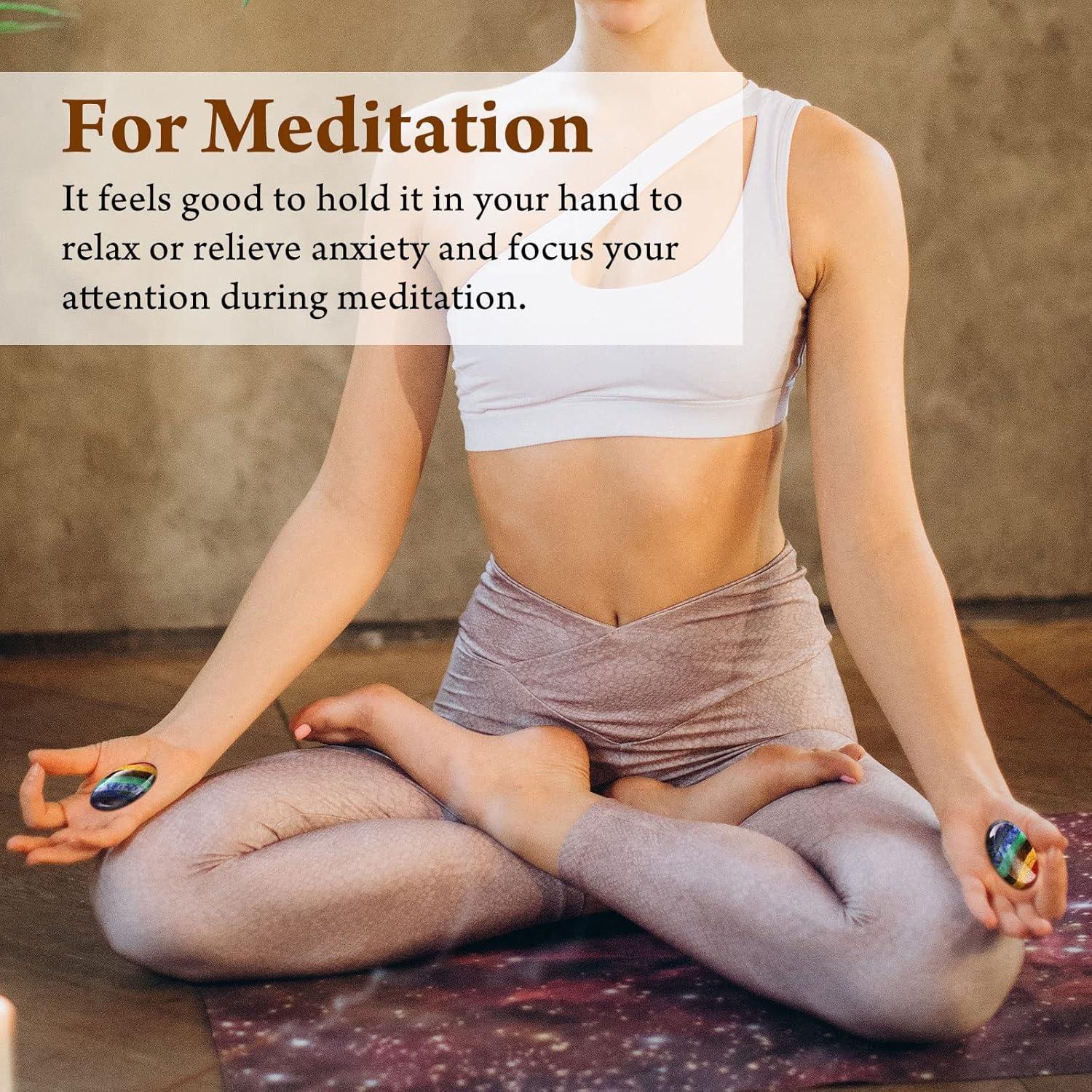 Piedra de Preocupación Timtin para Ansiedad con 7 Cristales