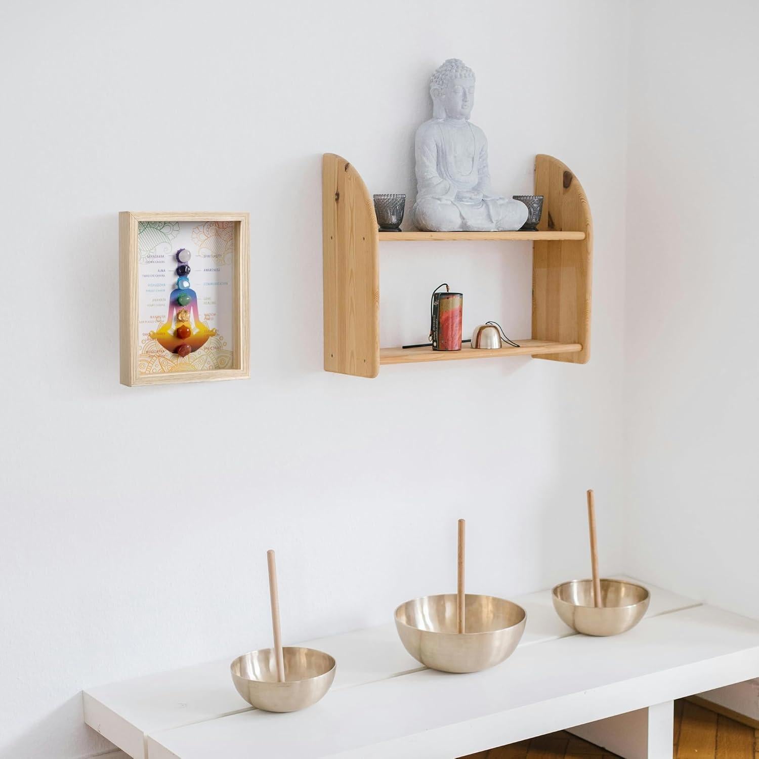 Marco de Foto ZenBless con Cristales de 7 Chakras 21.7x16.7cm