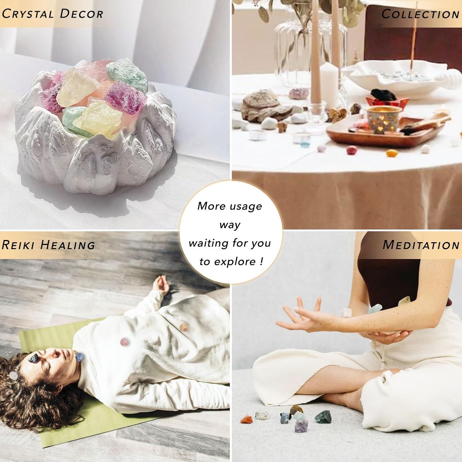 Conjunto de 32 Cristales Naturales Cereikei para Sanación