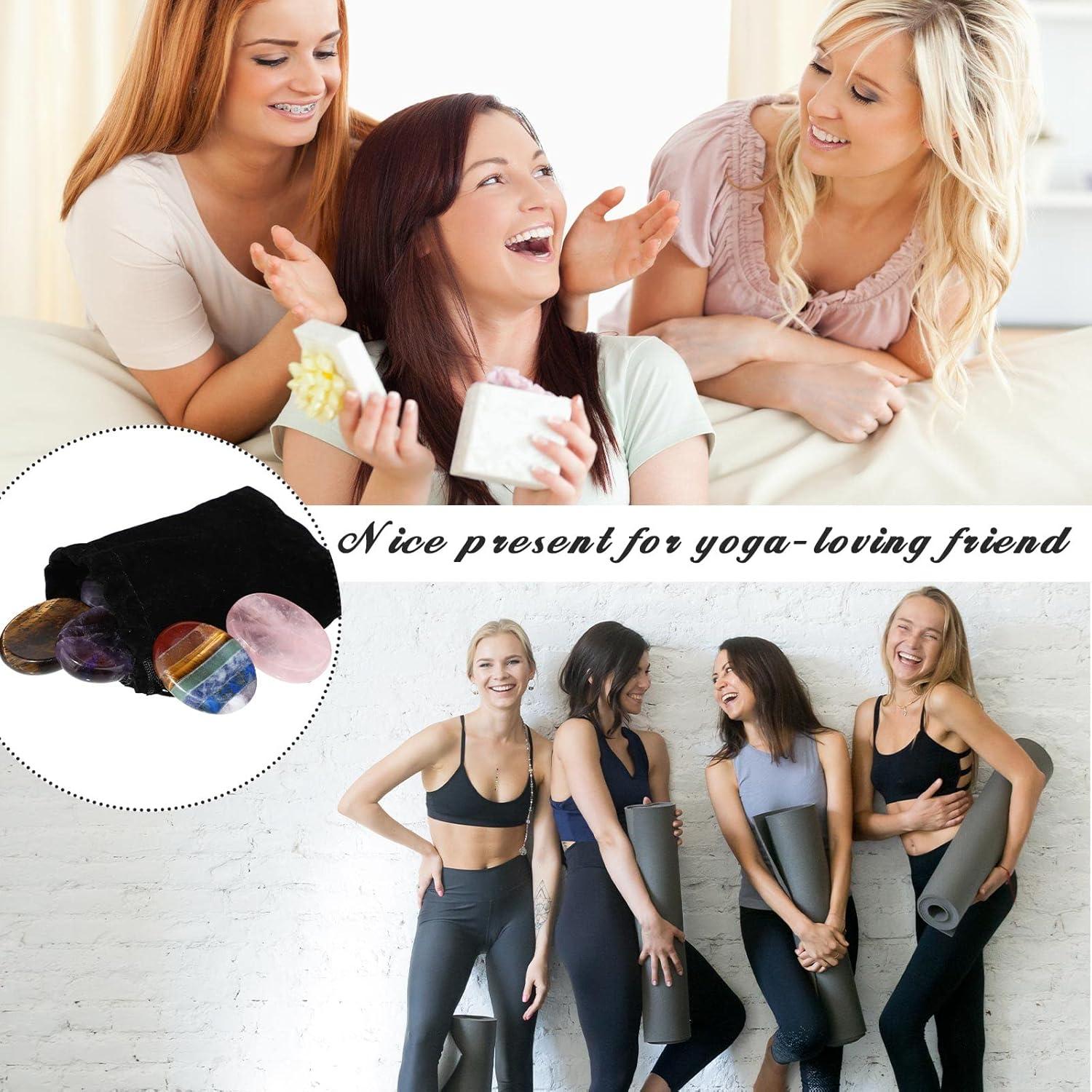 Piedras de Preocupación para Pulgar Roowest - 4 Piezas Cristales