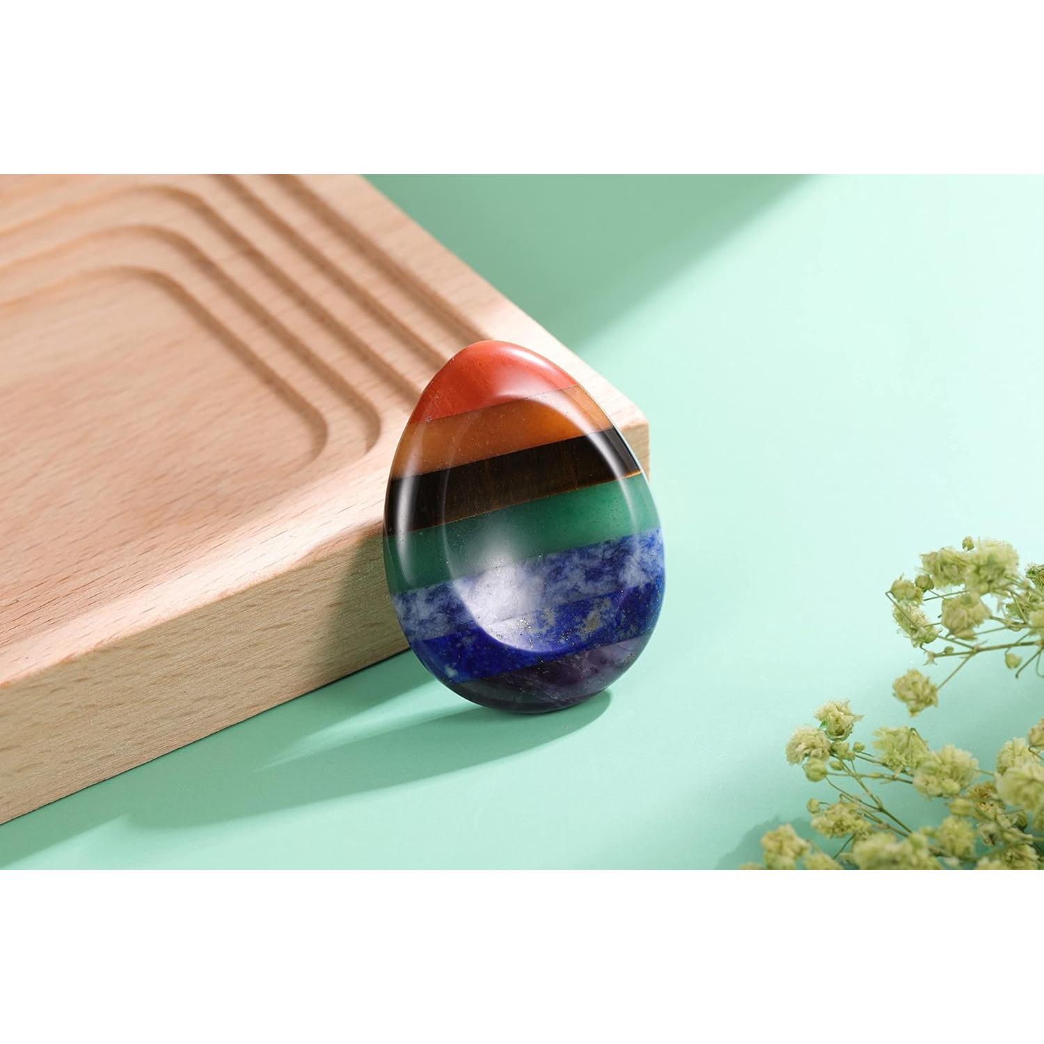 Piedra de Preocupación Chakra CrystalTears 11.4x9cm Alivio Estrés