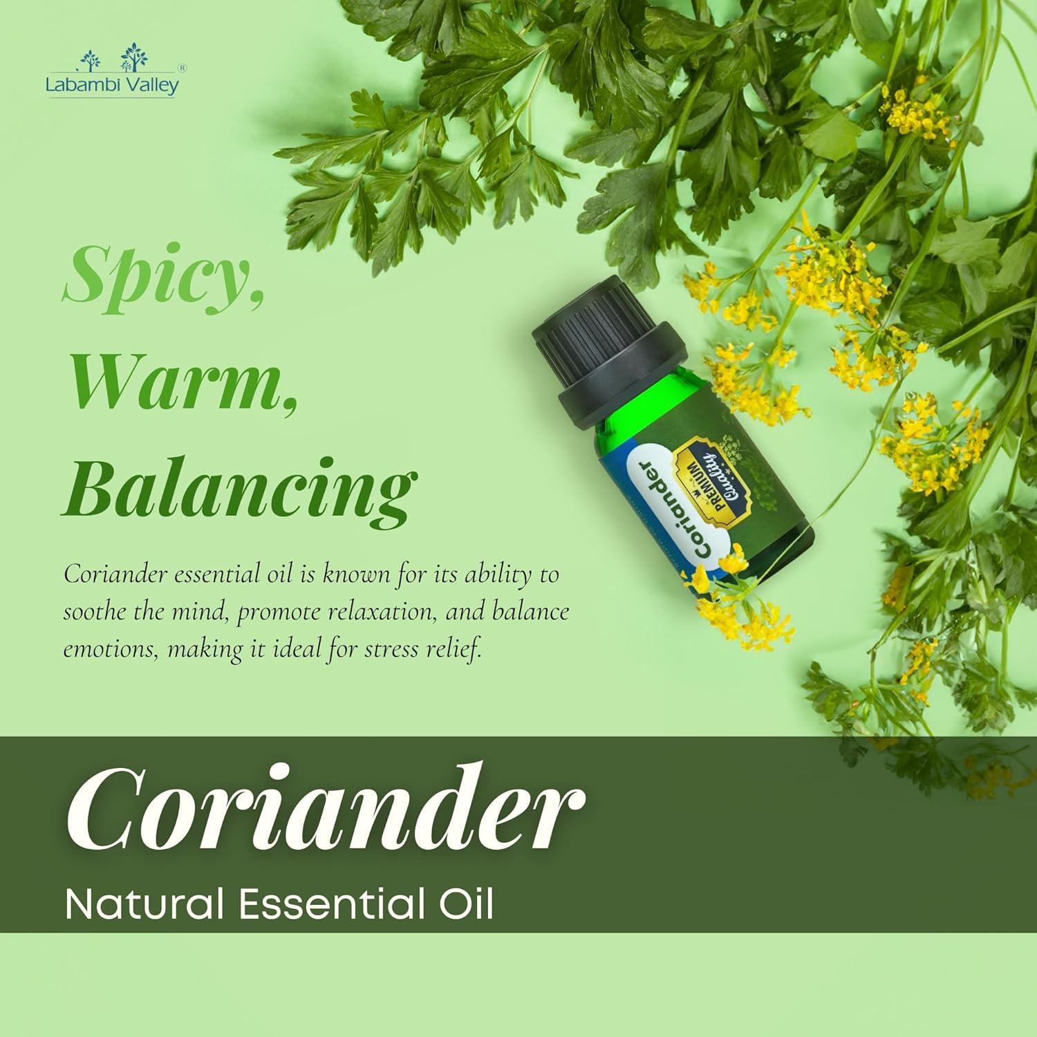 Aceite Esencial Puro Cilantro 10ml Labambi Valley - Aromaterapia