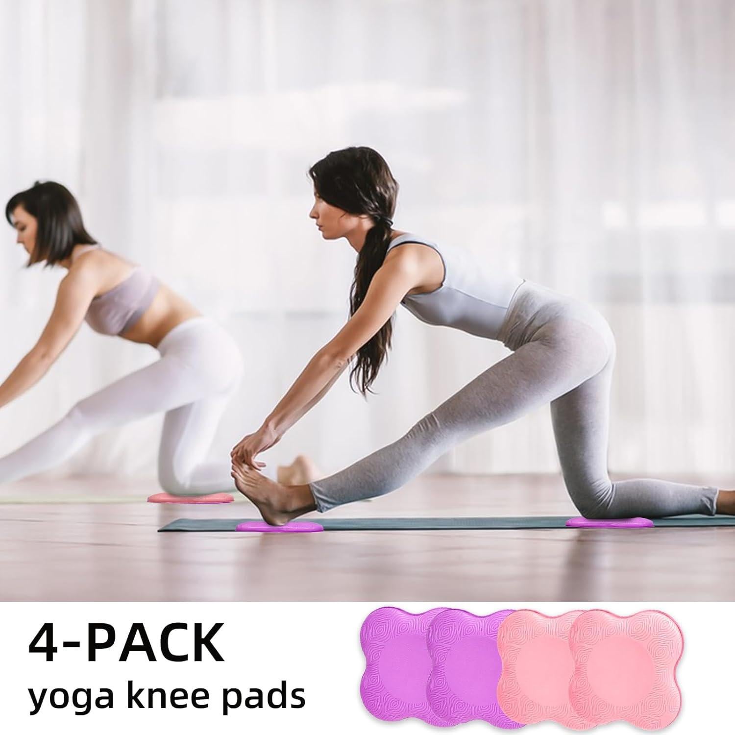 Almohadillas de Yoga y Pilates YFLINGJIE - 4 Piezas Antideslizantes