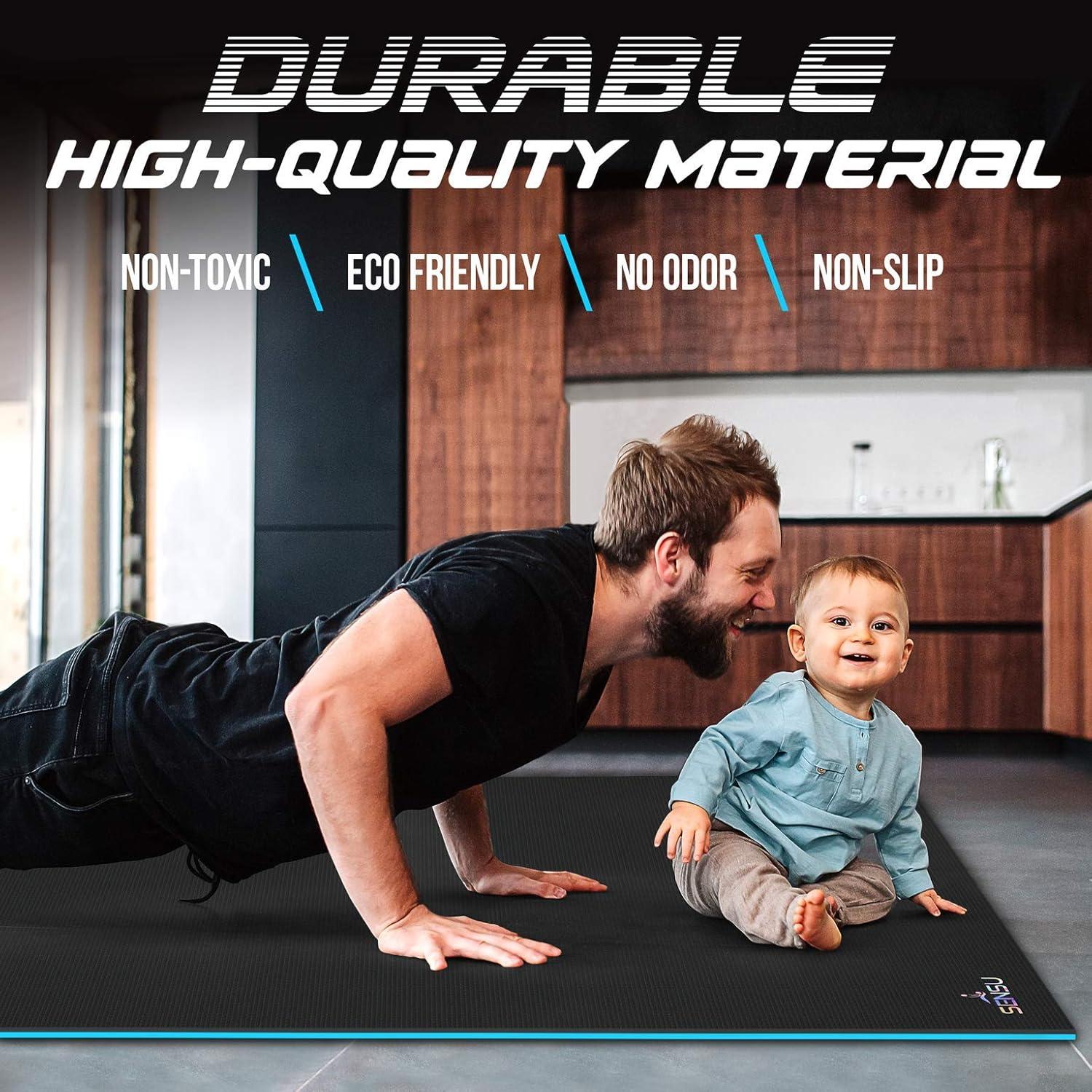 Alfombrilla de Yoga Extra Gruesa Sensu 1.83m x 1.22m 9mm Antideslizante