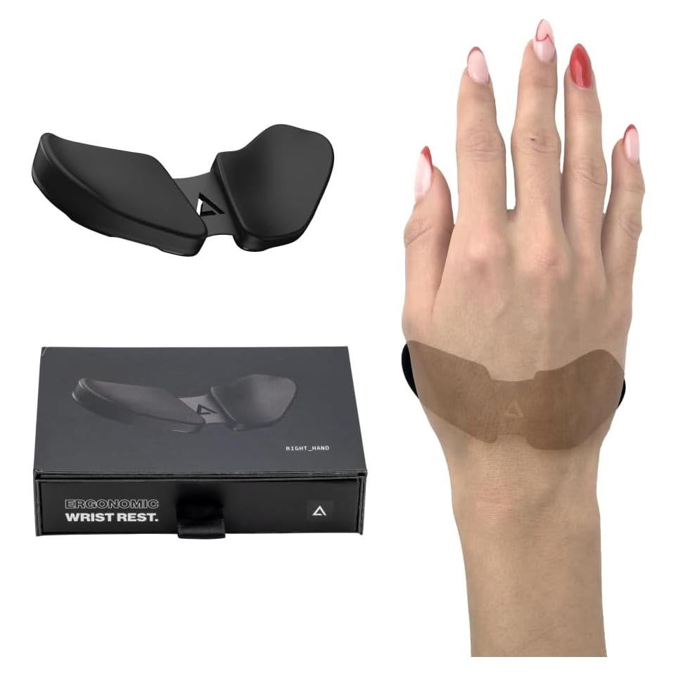 Reposamuñecas Ergonómico DELTAHUB Carpio 2.0 Grande Gris