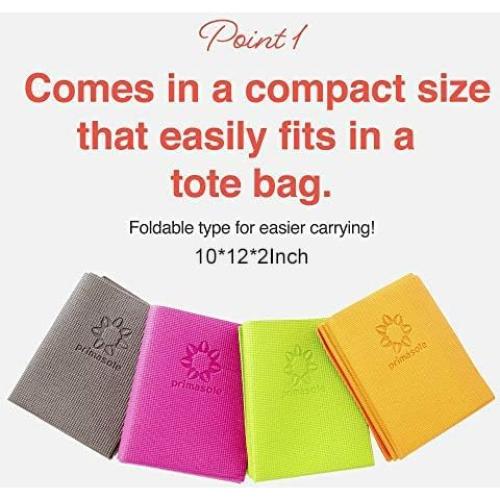 Colchoneta de Yoga Plegable Primasole 4mm 172.72x60.96cm Negra