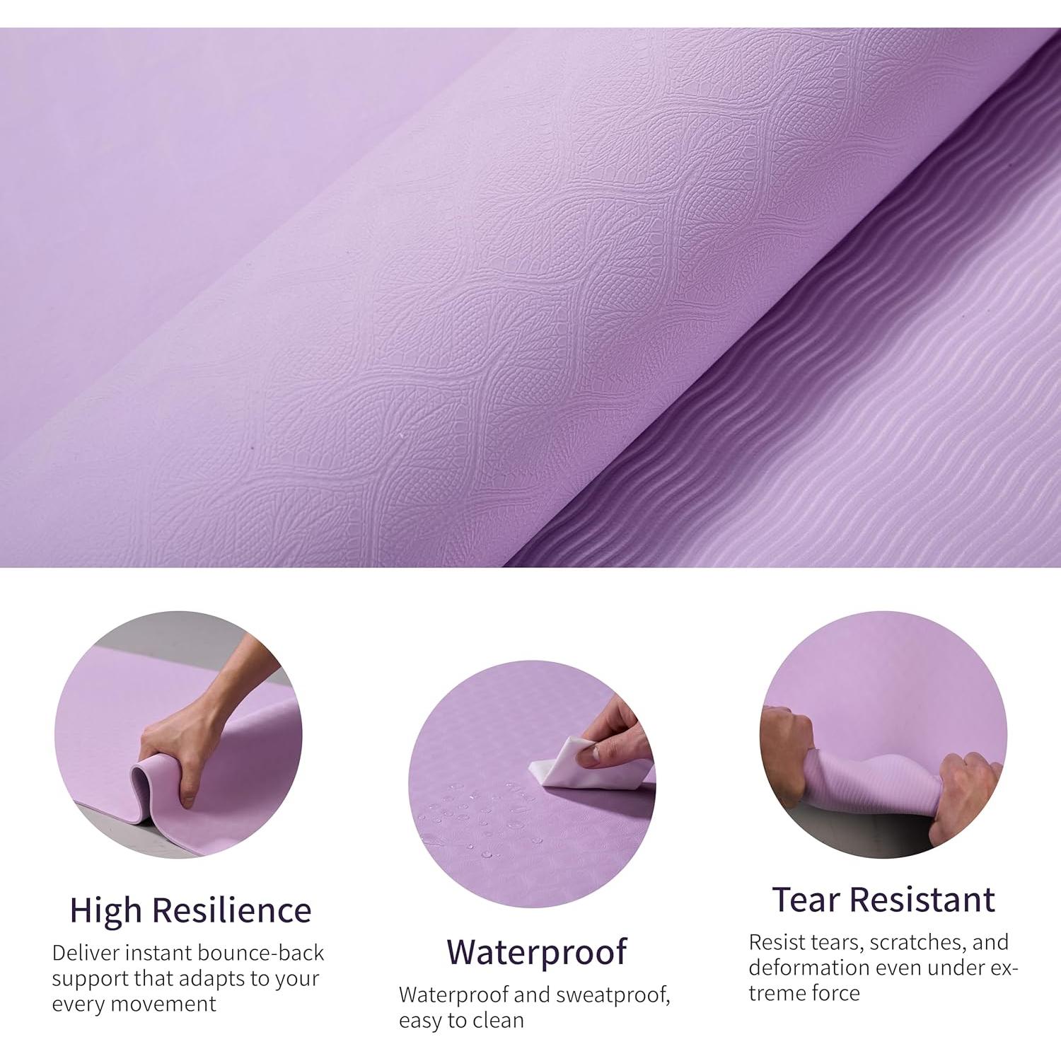 Esterilla de Yoga FLEXISPOT Antideslizante 183x61cm TPE