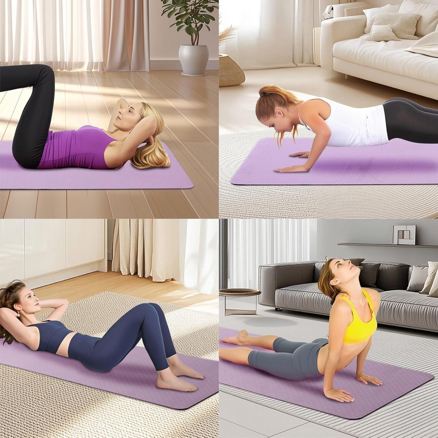Esterilla de Yoga FLEXISPOT Antideslizante 183x61cm TPE
