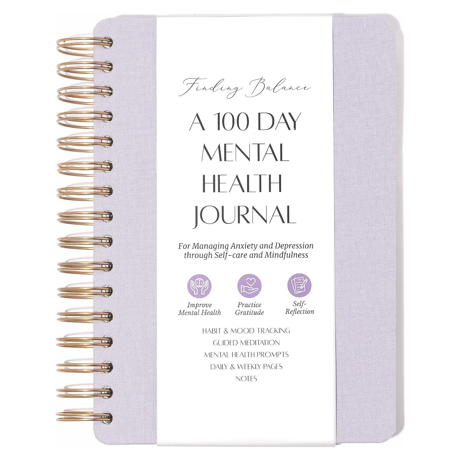 Diario de Salud Mental LIFTINSPIRE CO. 100 Días Cuidado Personal