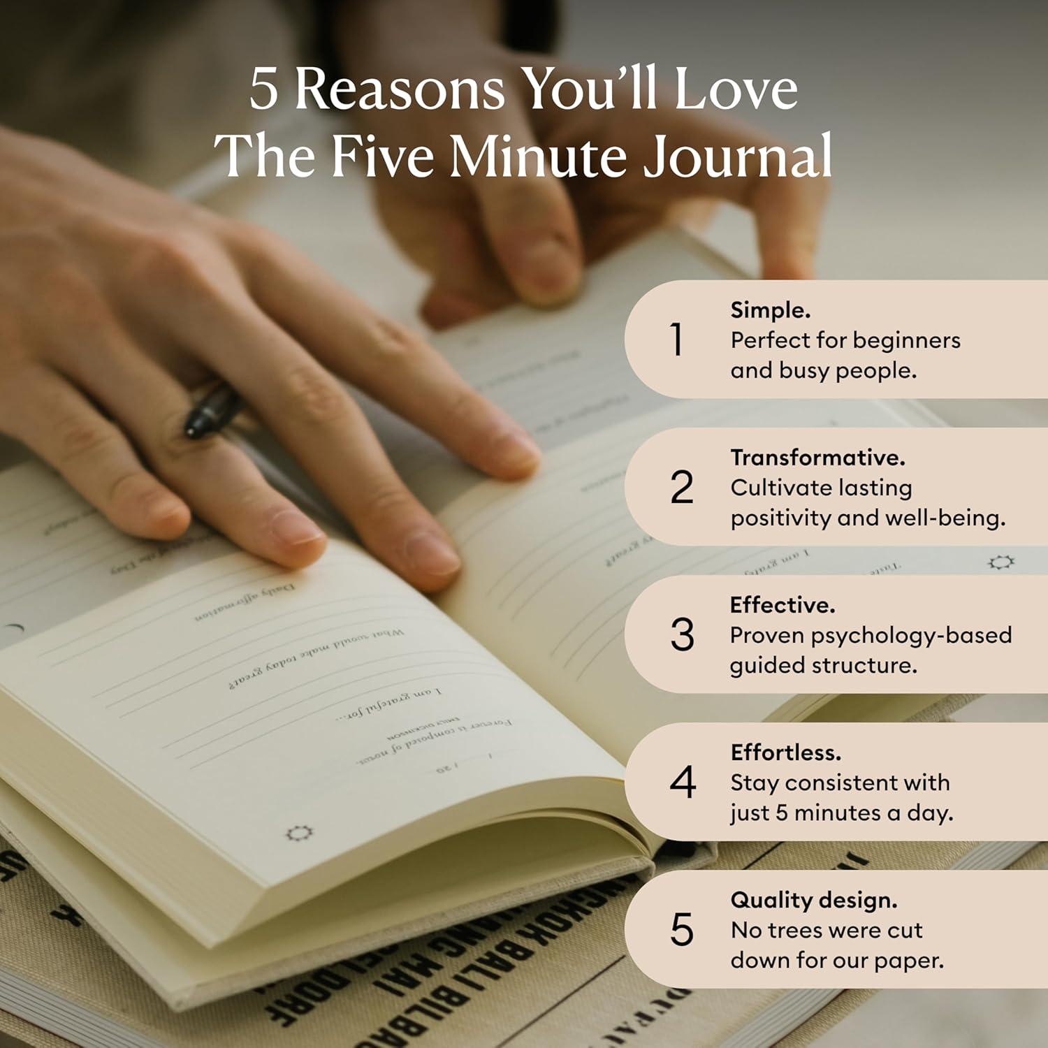 Diario de Gratitud Intelligent Change 6 Meses A5 Lino Original