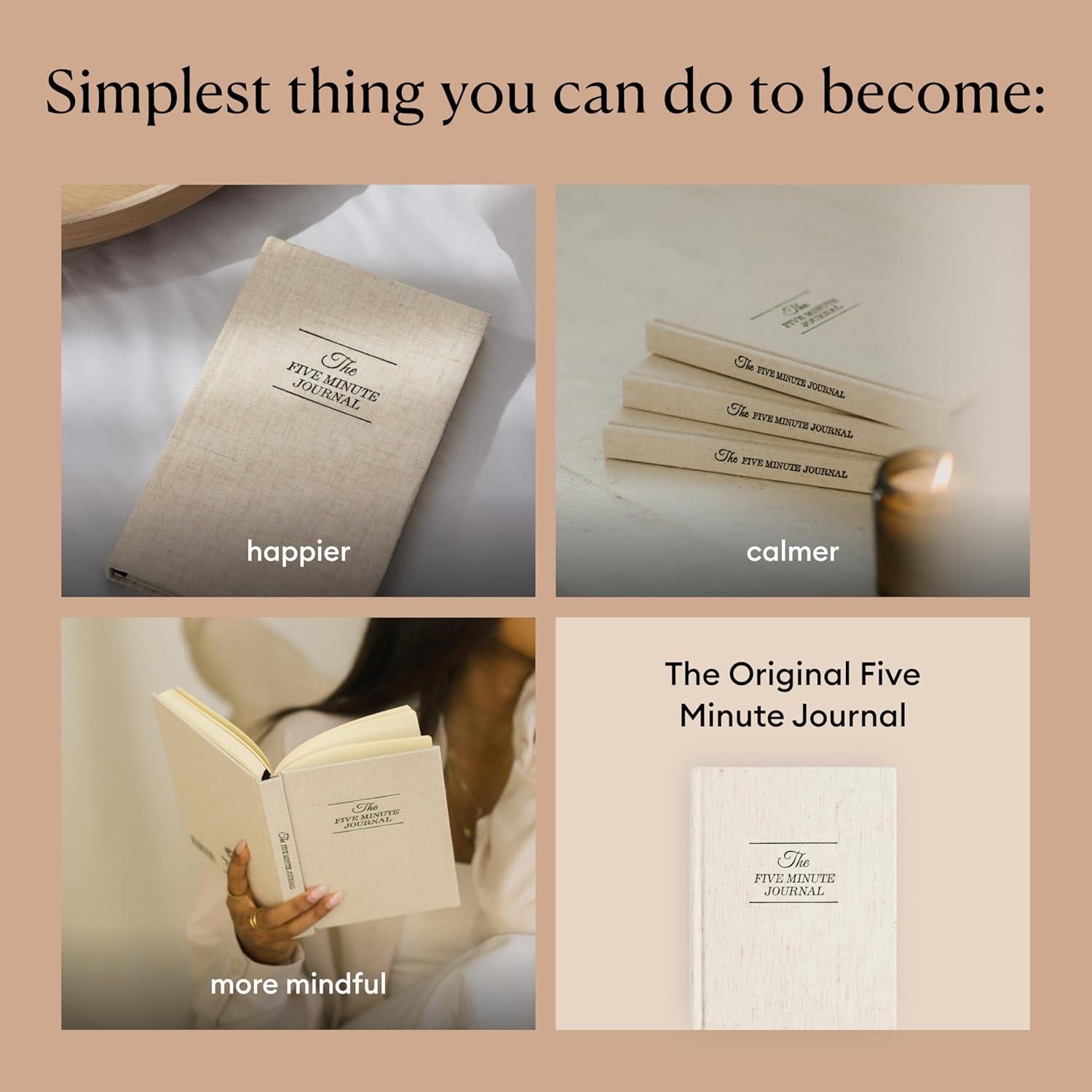 Diario de Gratitud Intelligent Change 6 Meses A5 Lino Original