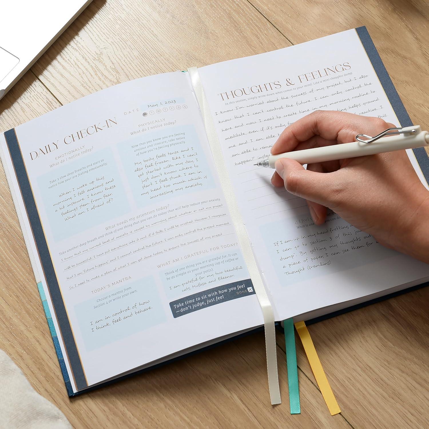 Diario Guiado de Salud Mental Hopeful Horizons A5 90 Días