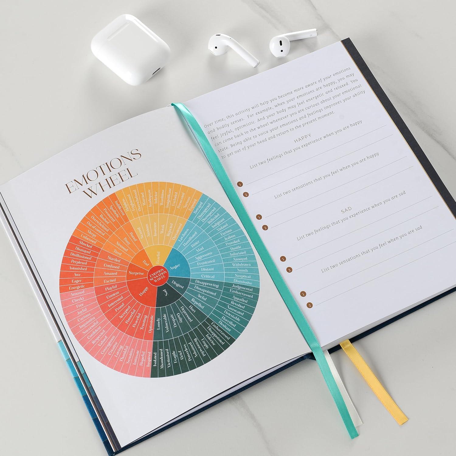 Diario Guiado de Salud Mental Hopeful Horizons A5 90 Días