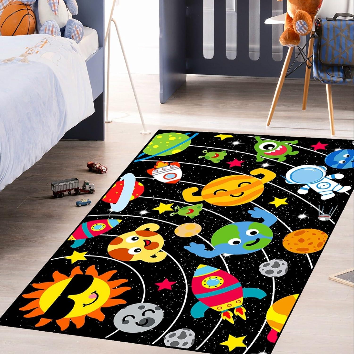 Alfombra Espacial Jiospet 76x122 cm para Niños