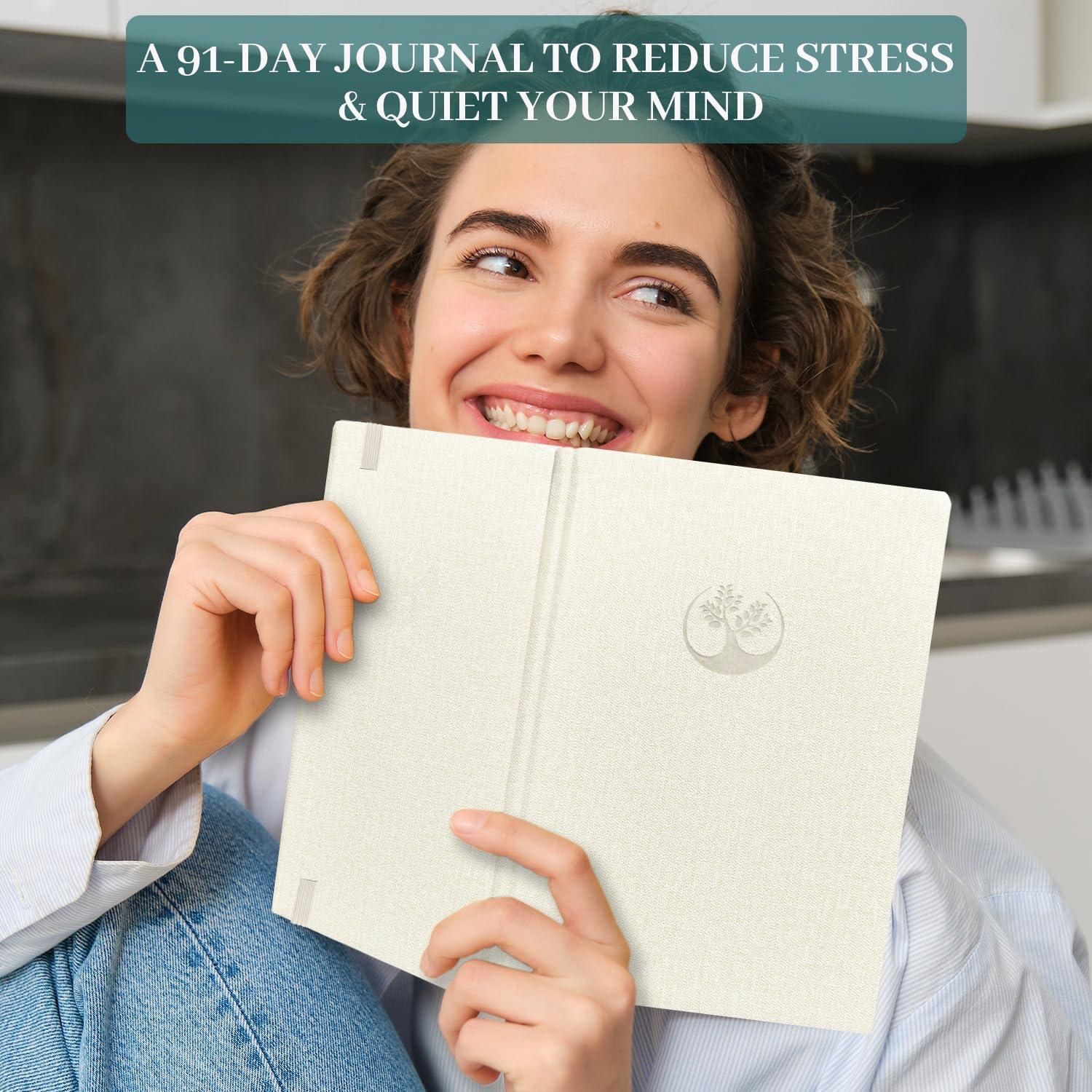 Diario de Salud Mental SIMSIMY A5 Beige - 91 Días de Seguimiento