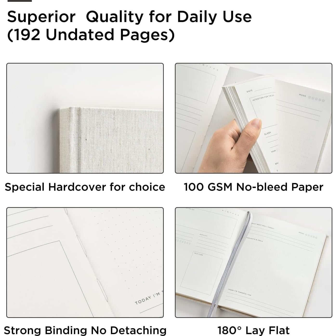 Diario de Bienestar And Per Se Rosa 91 Días Cuidado Personal