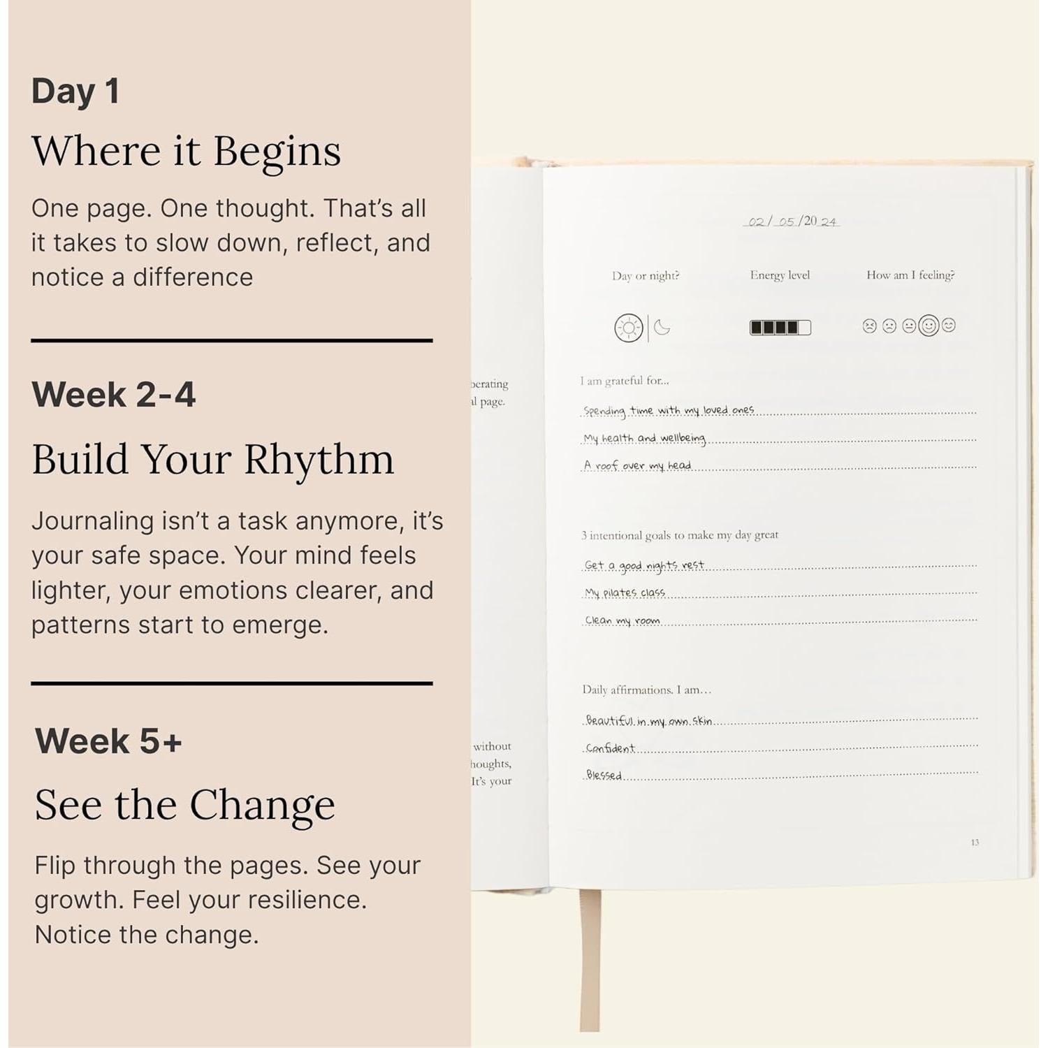 Diario de Gratitud Día a Día Día a Día 2025 - Atención Plena