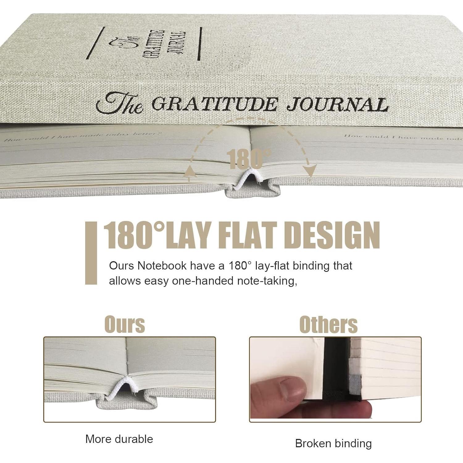 Diario de Gratitud EMOMAS 14.7x21.1cm Blanco Ecológico