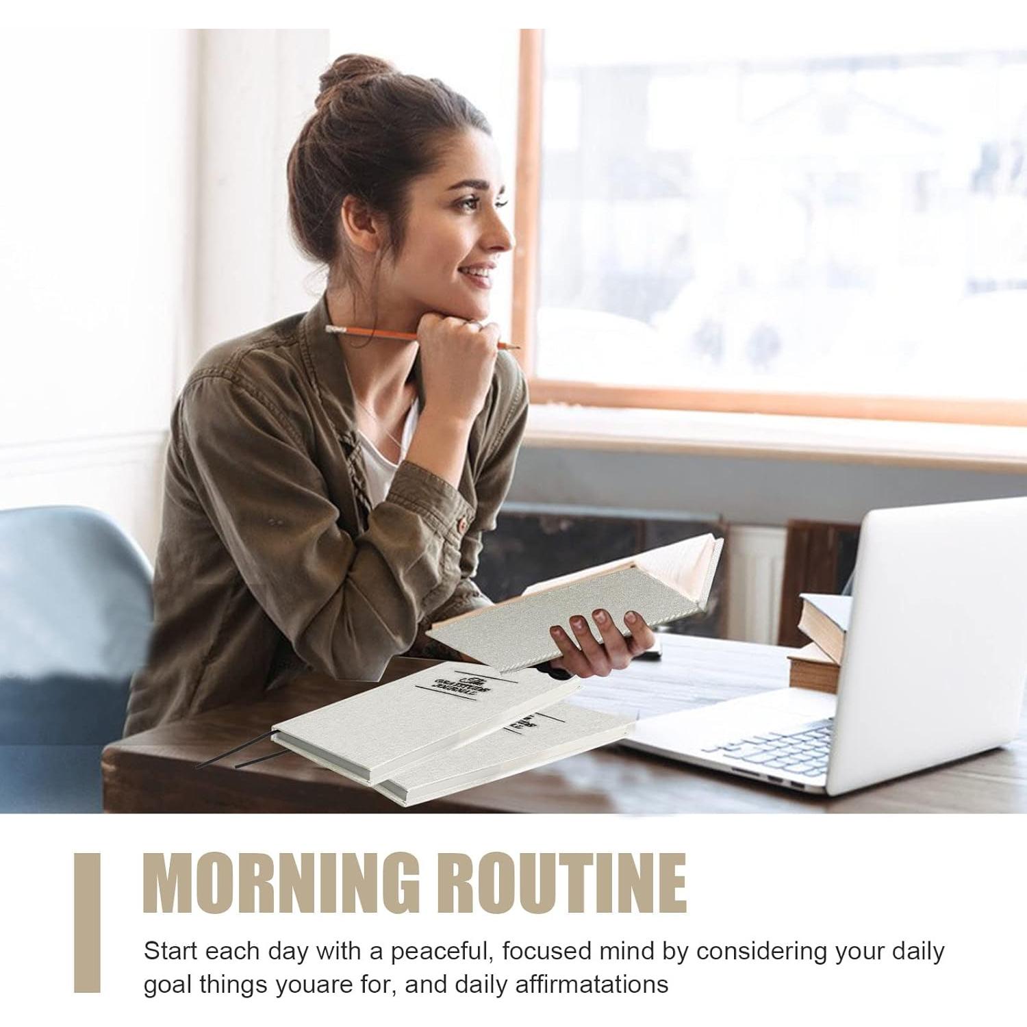 Diario de Gratitud EMOMAS 14.7x21.1cm Blanco Ecológico