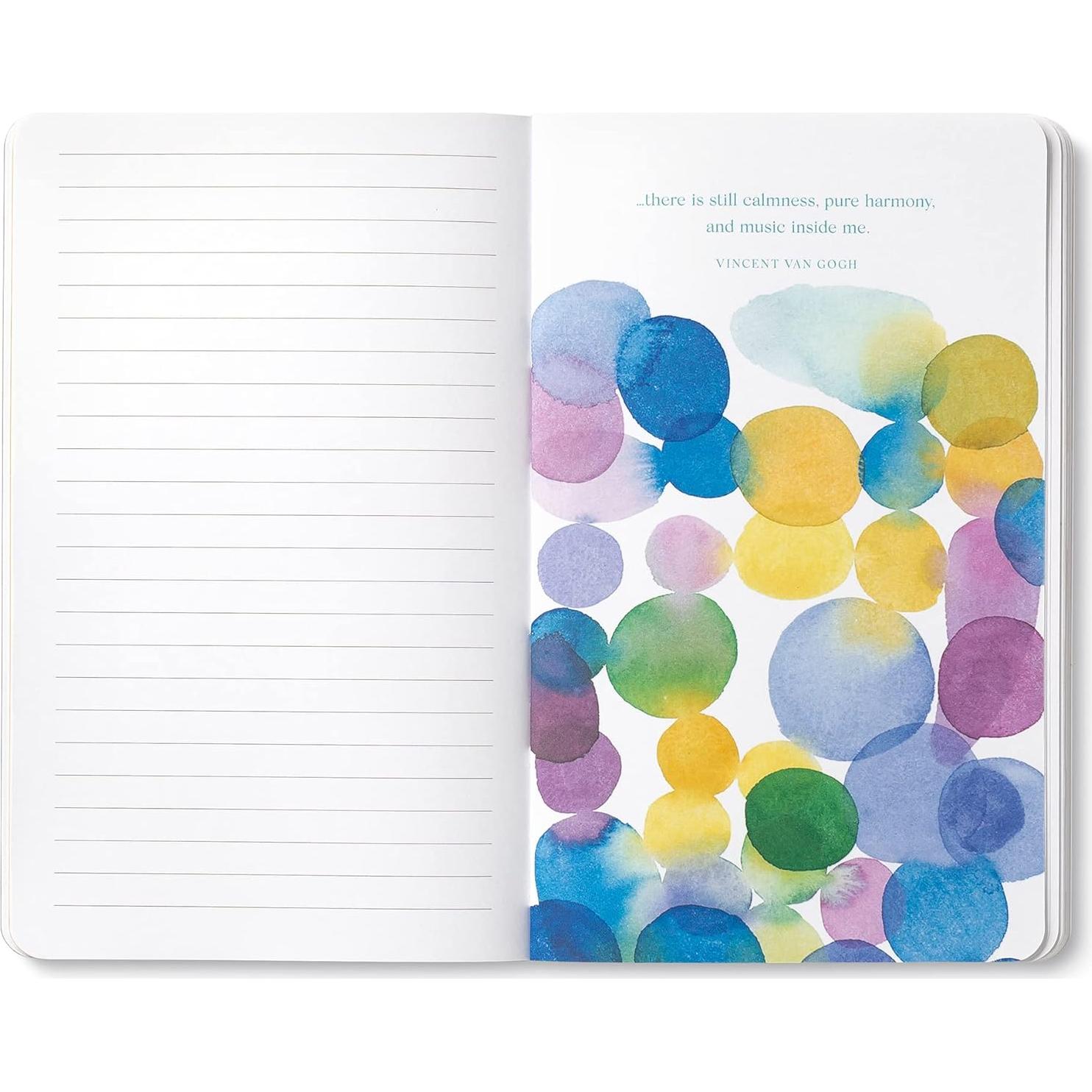 Diario de tapa blanda Compendium 128 páginas rayadas 12.7x20.3cm