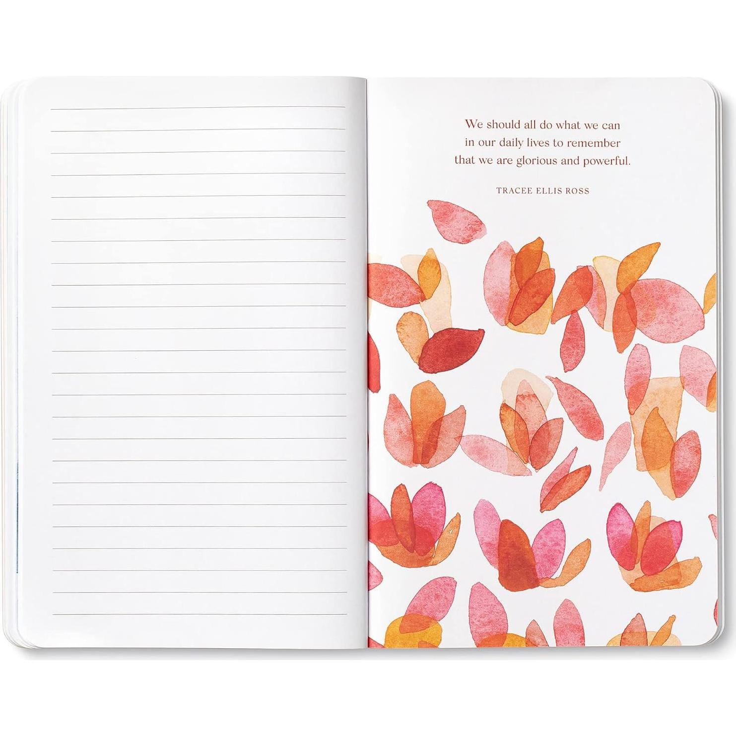 Diario de tapa blanda Compendium 128 páginas rayadas 12.7x20.3cm