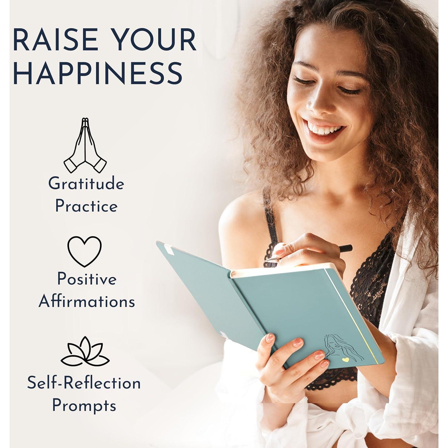 Diario de Gratitud RYVE A5 Verde - 6 Meses de Bienestar