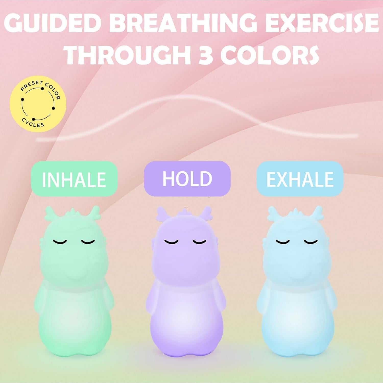 Herramienta de Meditación Visual Guiada Breathing Loong - Luz de Respiración Consciente para Estrés y Ansiedad