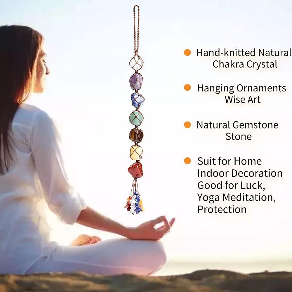 Adorno Colgante 7 Gemas de Chakra Nicestone 26 cm