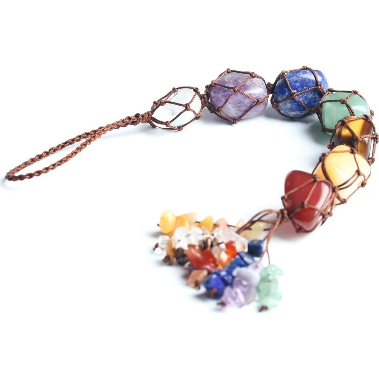 Adorno Colgante 7 Gemas de Chakra Nicestone 26 cm