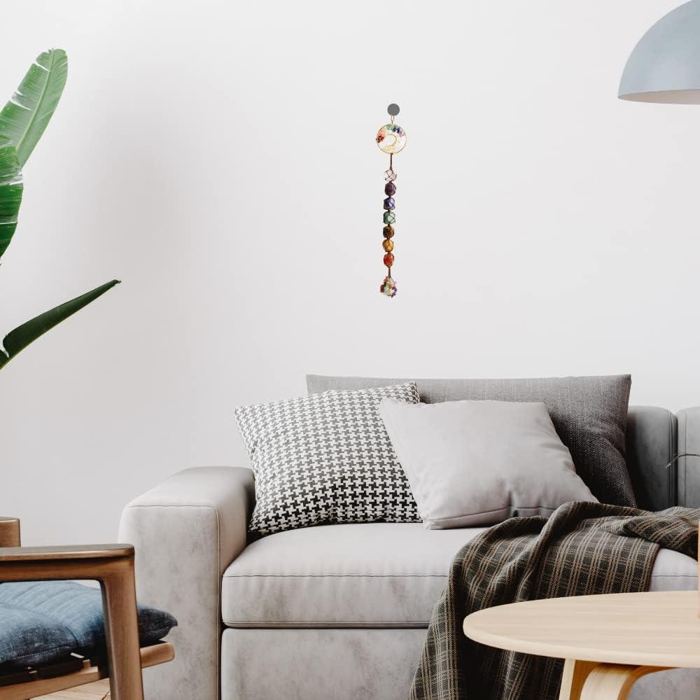 Adorno Colgante Árbol de la Vida 7 Chakras iSTONE 27.9 cm