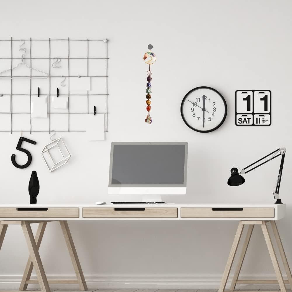 Adorno Colgante Árbol de la Vida 7 Chakras iSTONE 27.9 cm